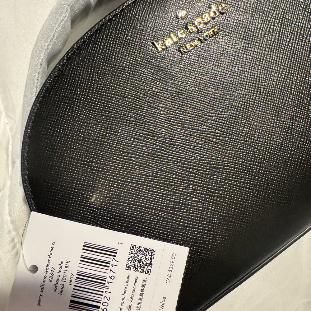 Kate Spade Black Crossbody Bag with Gold Accents
